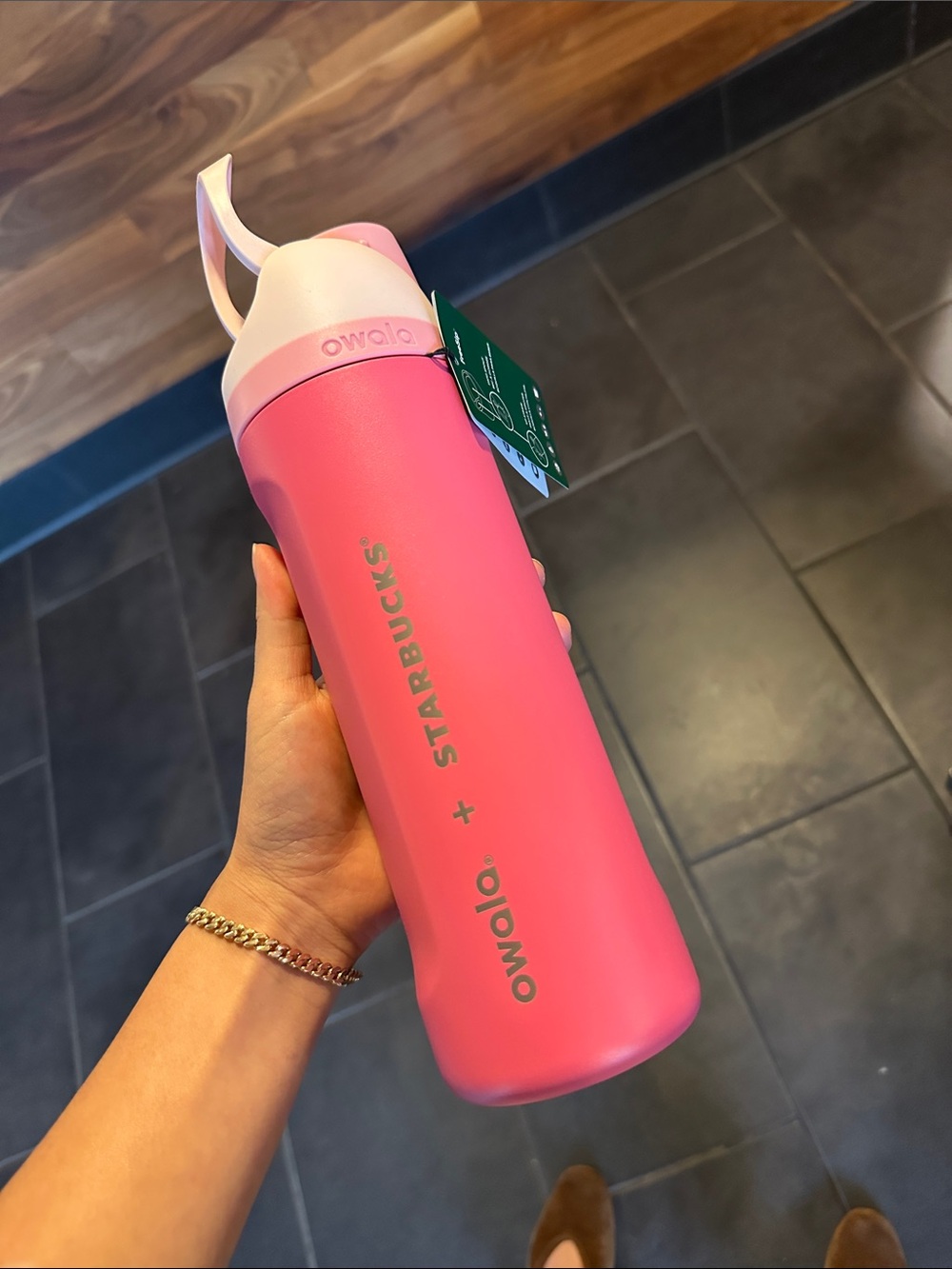 NEW Owala + Starbucks Pink Insulated Water Bottle